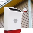 Sirena Wireless 110dB con Lampeggiante e Ricarica Solare per Centrale LTE400