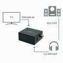 Convertitore Audio Digitale Analogico per Cuffie | Collegare TV senza Jack