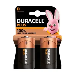 Pile Duracell D Plus – 2 Batterie Torcia Alcaline LR20 1.5V | BGD Elettronica
