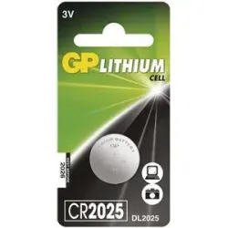 Batteria GP CR2025 – Pila a Bottone Litio 3V per Dispositivi Compatti | BGD Elettronica