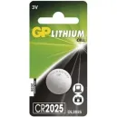 Batteria GP CR2025 – Pila a Bottone Litio 3V per Dispositivi Compatti | BGD Elettronica