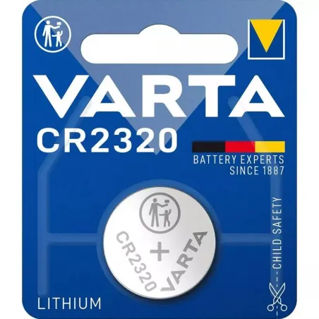 Pila Varta CR2320 Litio 3V – Batteria a Bottone Ø23x2mm