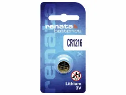 Batteria Renata CR1216 – Pila a Bottone Litio 3V per Orologi e Calcolatrici | BGD Elettronica