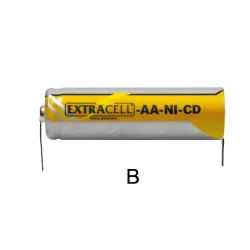 Batteria Elcart AA 800mAh Ni-Cd – Con Lamelle a Saldare