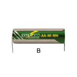 Batteria Ricaricabile AA 1800mAh con Lamelle - Elcart NiCd
