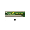 Batteria Ricaricabile AA 1800mAh con Lamelle - Elcart NiCd