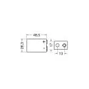 Batteria Ricaricabile 9V 250mAh NiMH - Elcart 6HR61