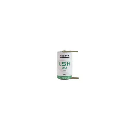 Pila al litio Saft LSH20 3,6V formato D con lamelle – alta energia industriale