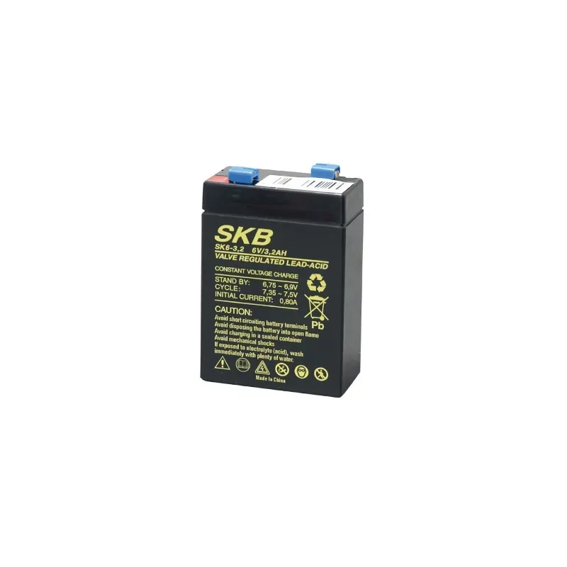 Batteria al piombo SKB 6 V 3.2 Ah verticale Faston – Backup e sicurezza Batteria al piombo SKB 6 V 3.2 Ah verticale Faston – Backup e sicurezza