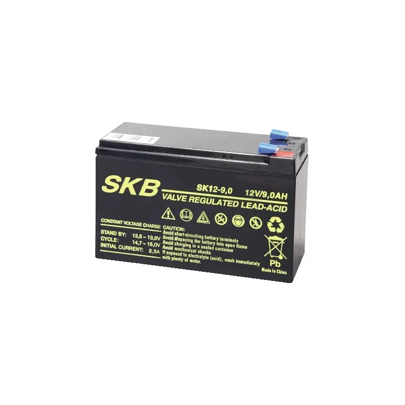 Batteria al piombo SKB 12 V 9.0 Ah Faston – Backup e UPS professionale Batteria al piombo SKB 12 V 9.0 Ah Faston – Backup e UPS professionale
