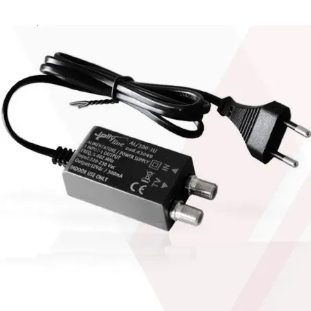 Alimentatore Jollyline AL/300-1U 12V 300 mA per Amplificatori TV – Uscita F