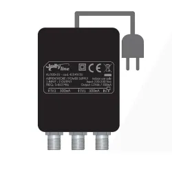 Alimentatore Jollyline AL/300-2U 12V 300 mA con doppia uscita F – TV e centralini