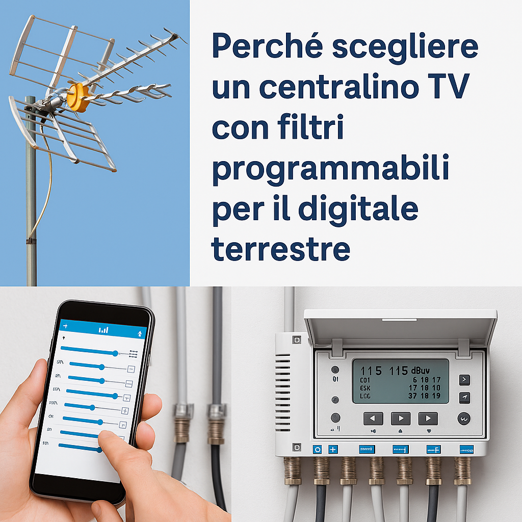 Perché scegliere un centralino TV con filtri programmabili per il digitale terrestre